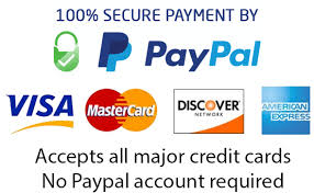 PayPal Accepts All Credit Cards - No account needed