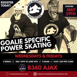 Goalie Specific Power Skating Clinics